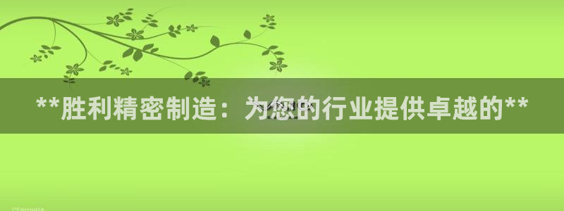 大发彩神官网下载：**胜利精密制造：为您的行业提供卓越的**