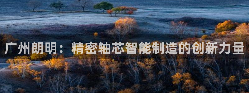 彩神争霸老平台：广州朗明：精密轴芯智能制造的创新力量